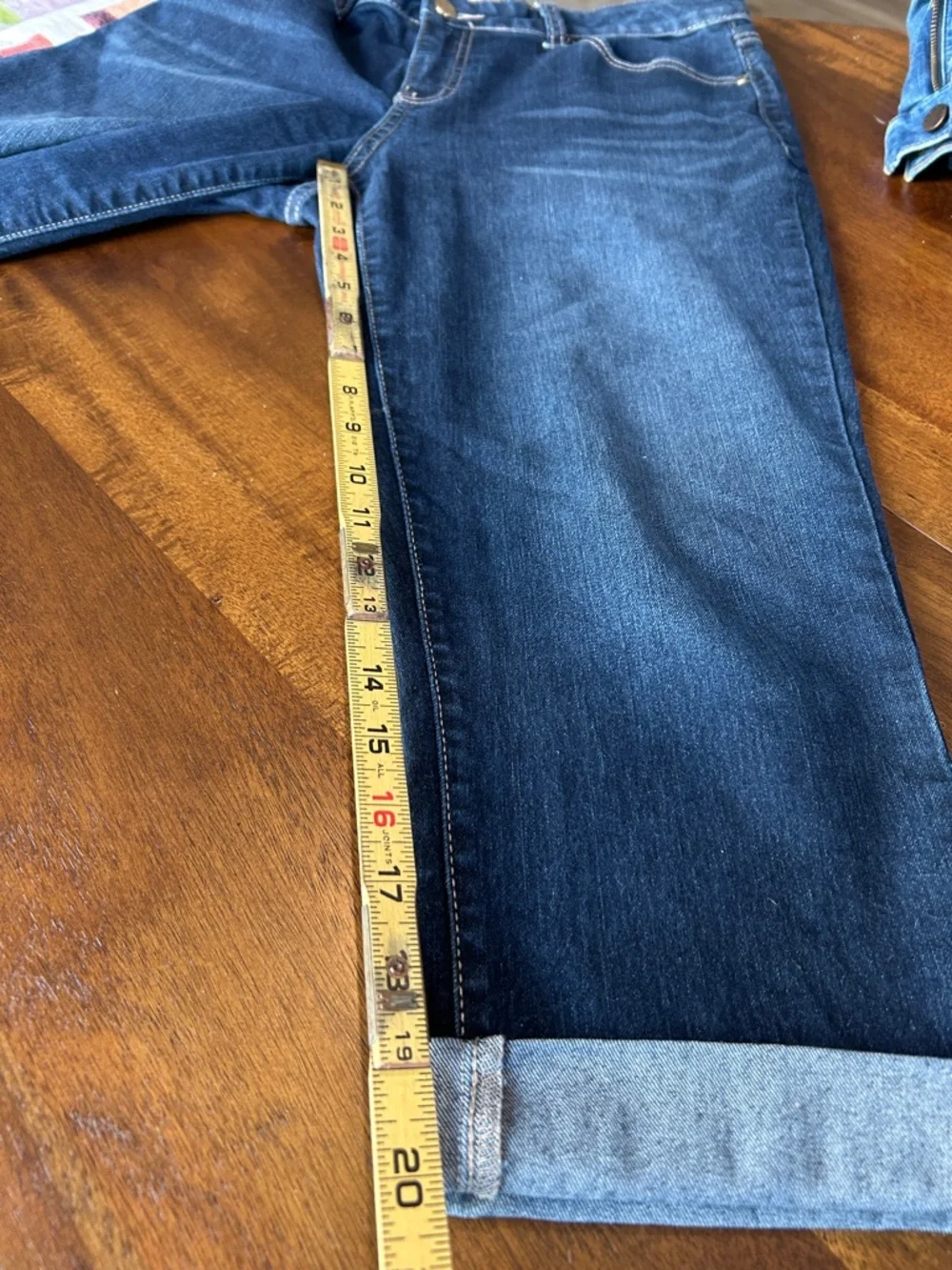 Jennifer Lopez Dark Blue Stretch Ankle Jeans - Picture 4 of 7